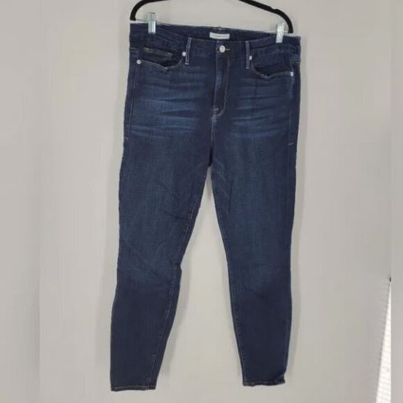 Good American Good Legs Dark Wash Skinny Jeans Size 15 - Picture 1 of 5